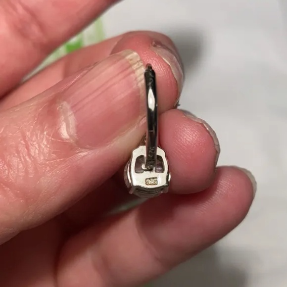 Silver drop earrings - Picture 5 of 6